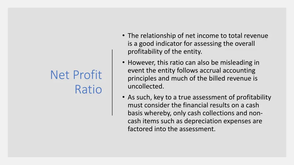 the relationship of net income to total revenue