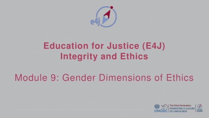 education for justice e4j integrity and ethics