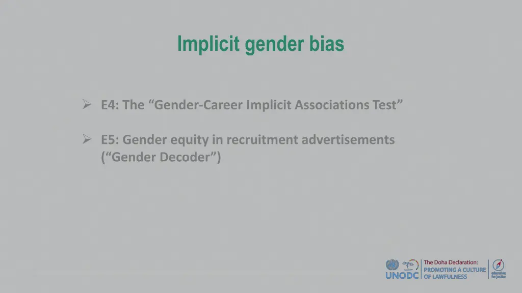 implicit gender bias