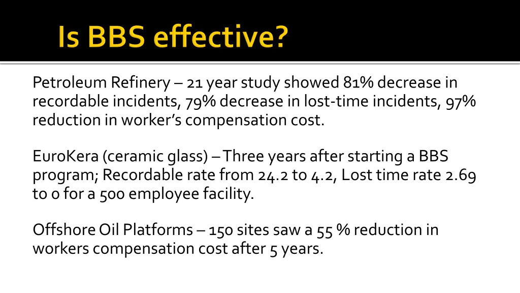 petroleum refinery 21 year study showed