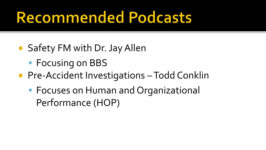 safety fm with dr jay allen focusing