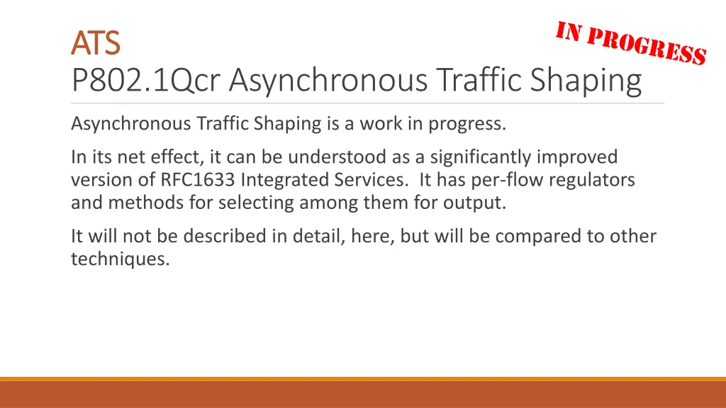 ats ats p802 1qcr asynchronous traffic shaping