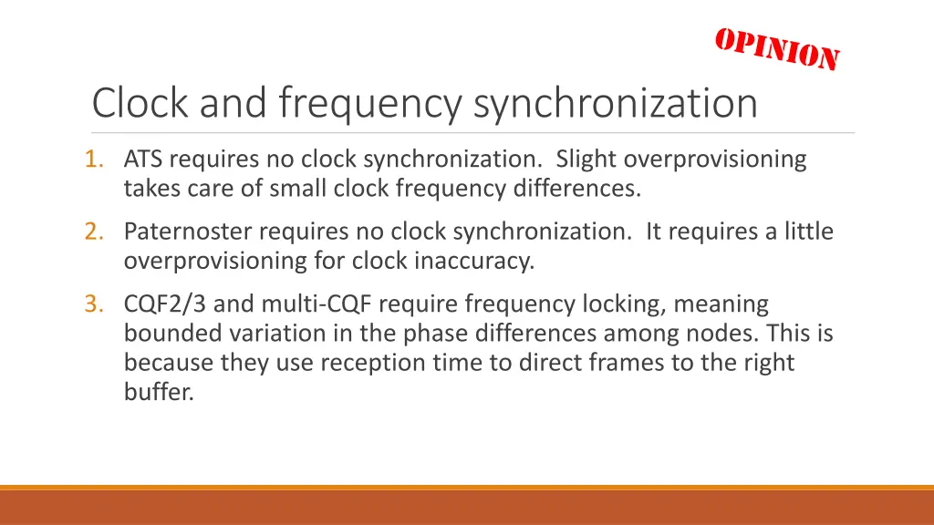 clock and frequency synchronization