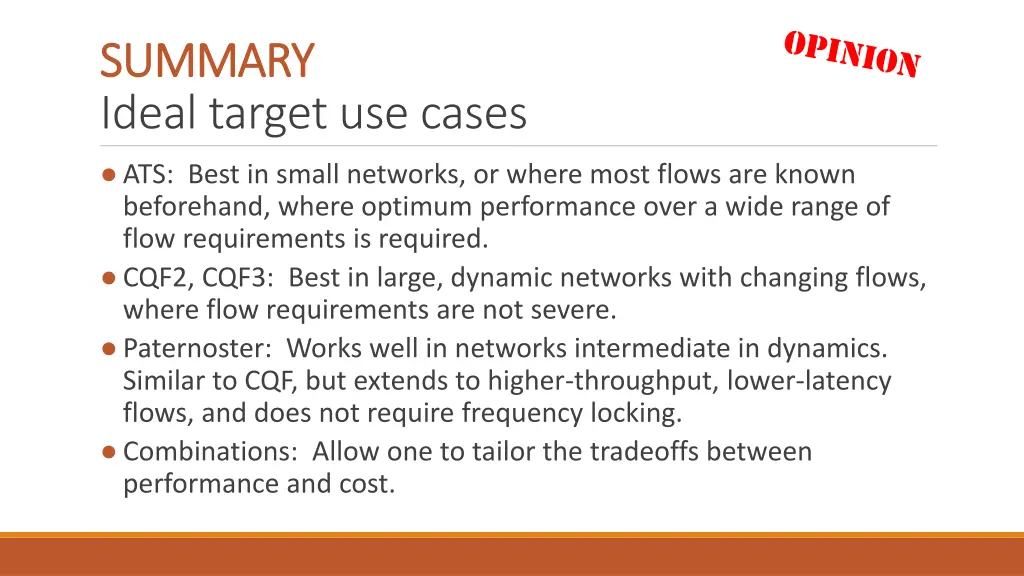 summary summary ideal target use cases ats best