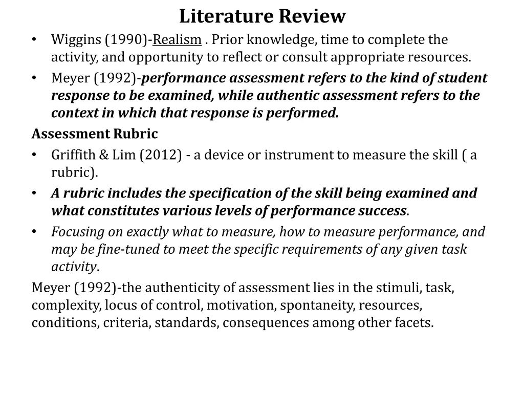 literature review