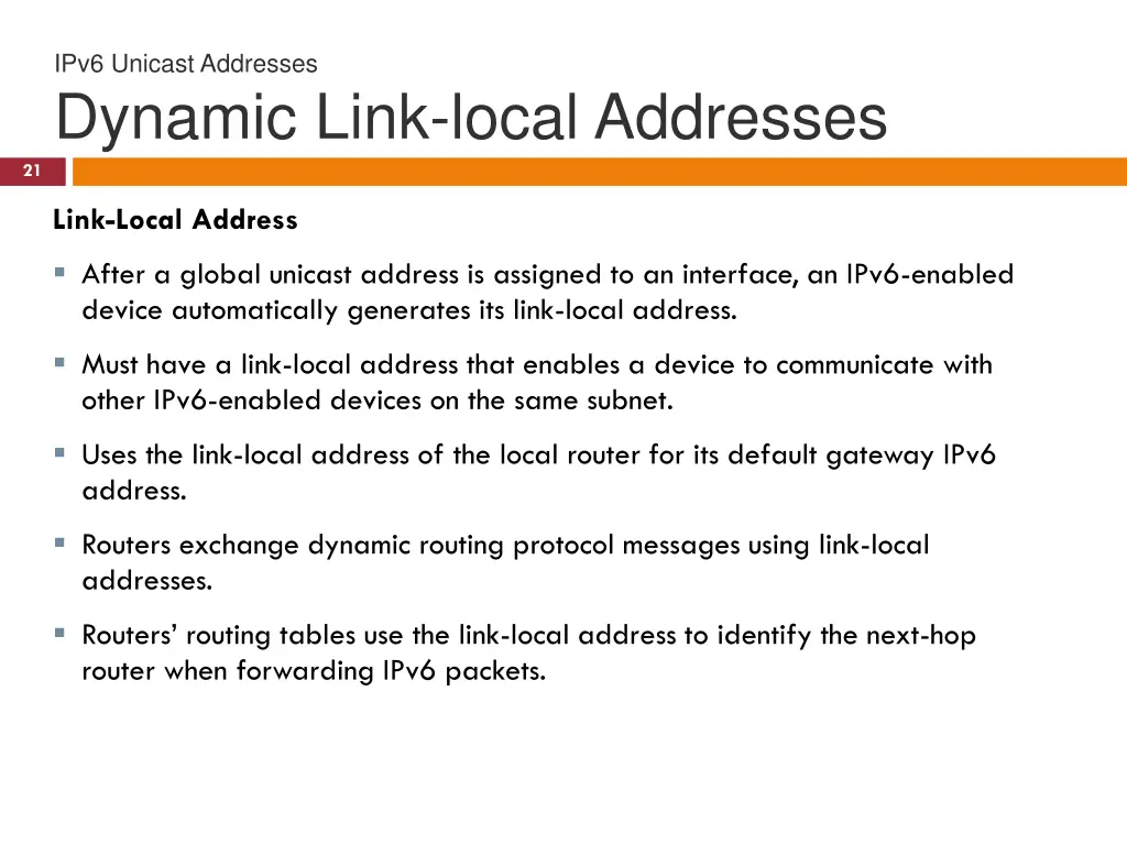 ipv6 unicast addresses dynamic link local