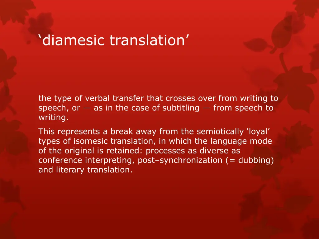 diamesic translation