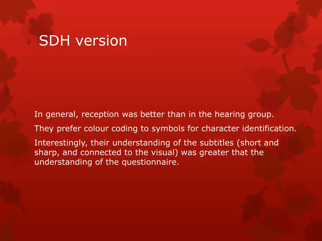 sdh version 1