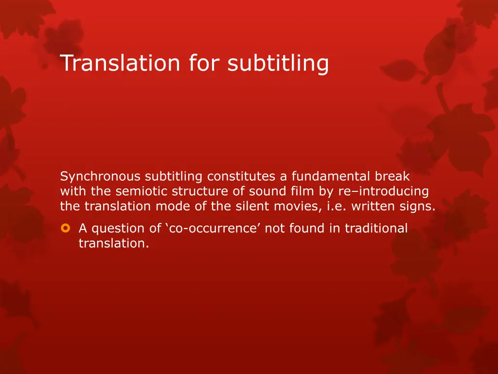 translation for subtitling