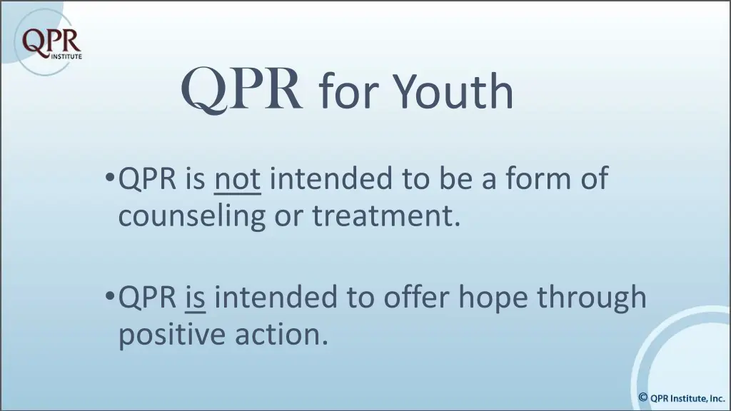 qpr for youth 1