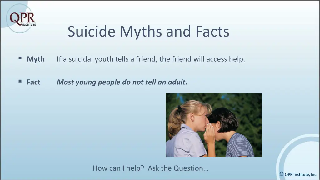 suicide myths and facts 2