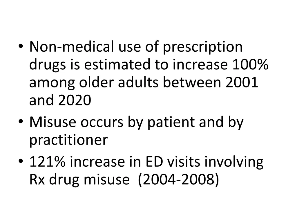 non medical use of prescription drugs