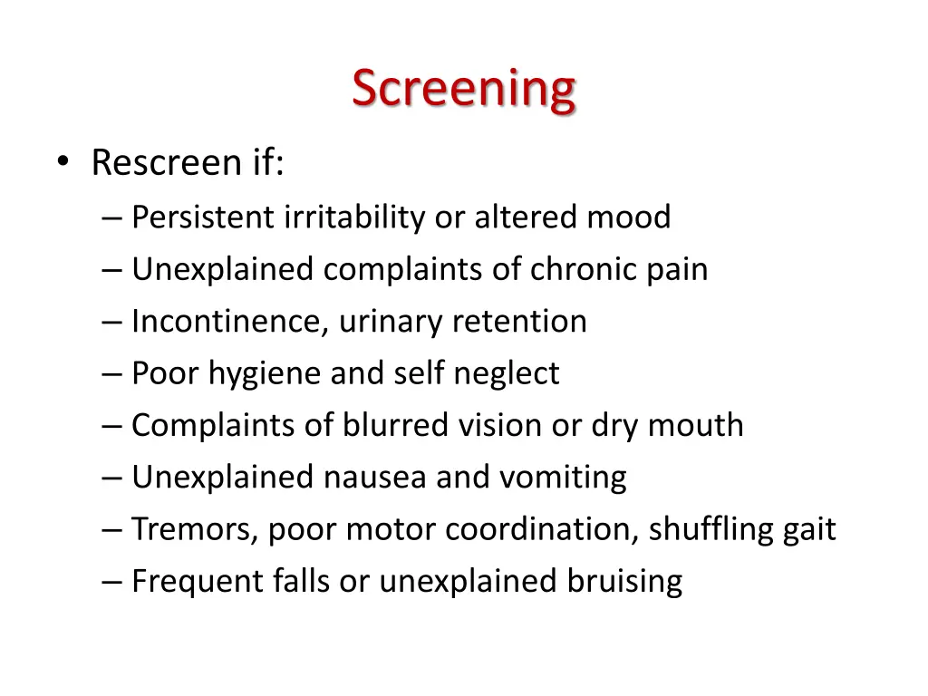 screening 1