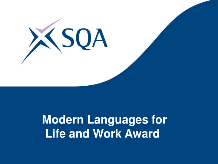 modern languages for life and work award