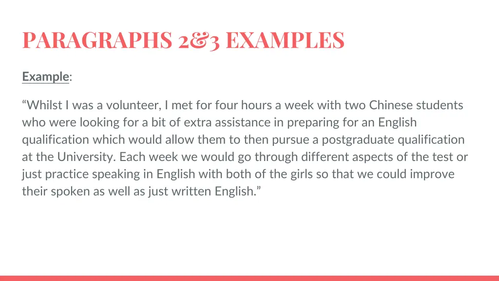 paragraphs 2 3 examples