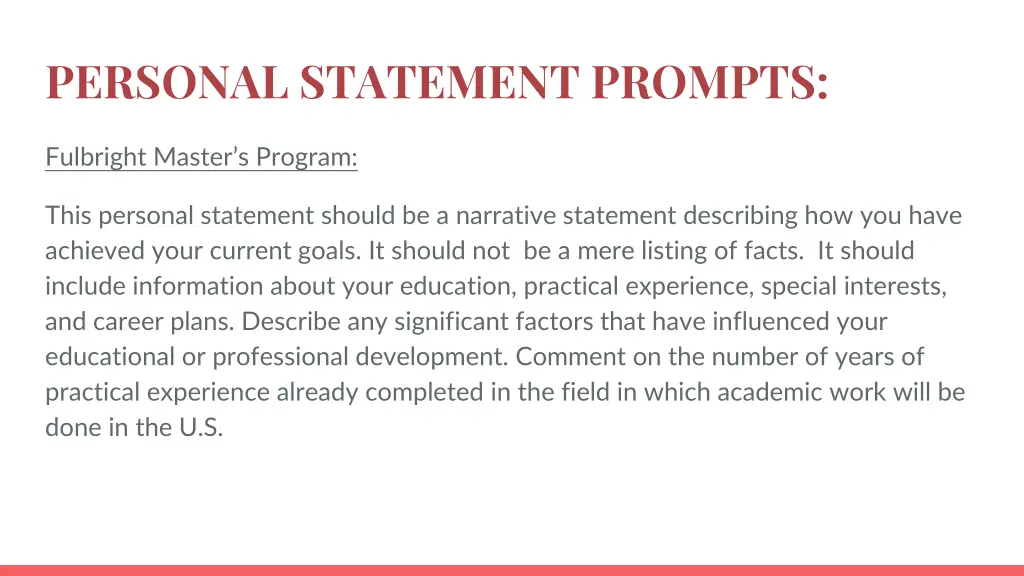 personal statement prompts