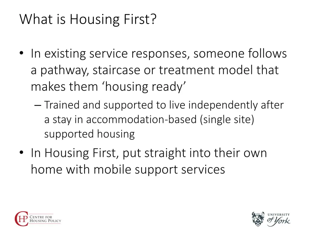 what is housing first 3