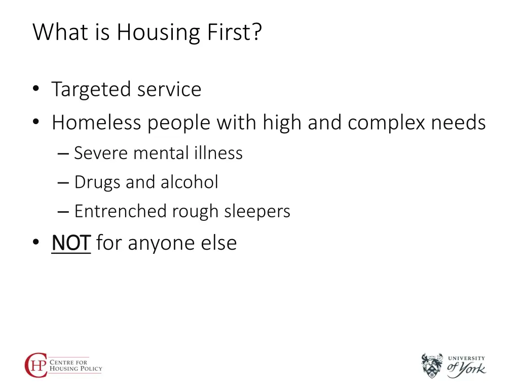 what is housing first