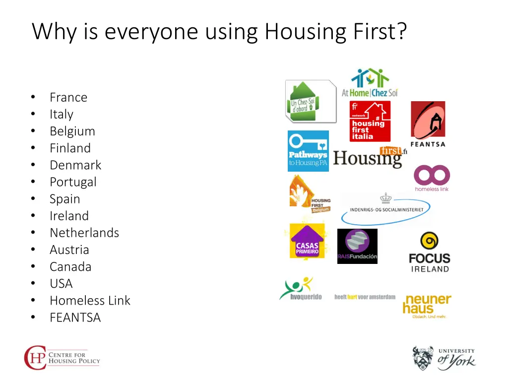 why is everyone using housing first