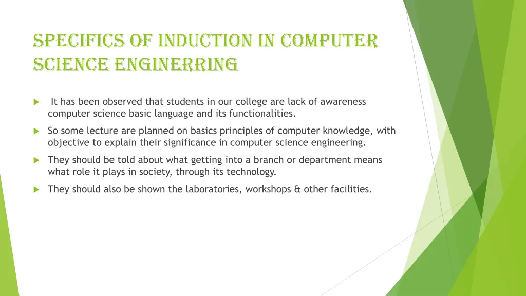 specifics of induction in computer science