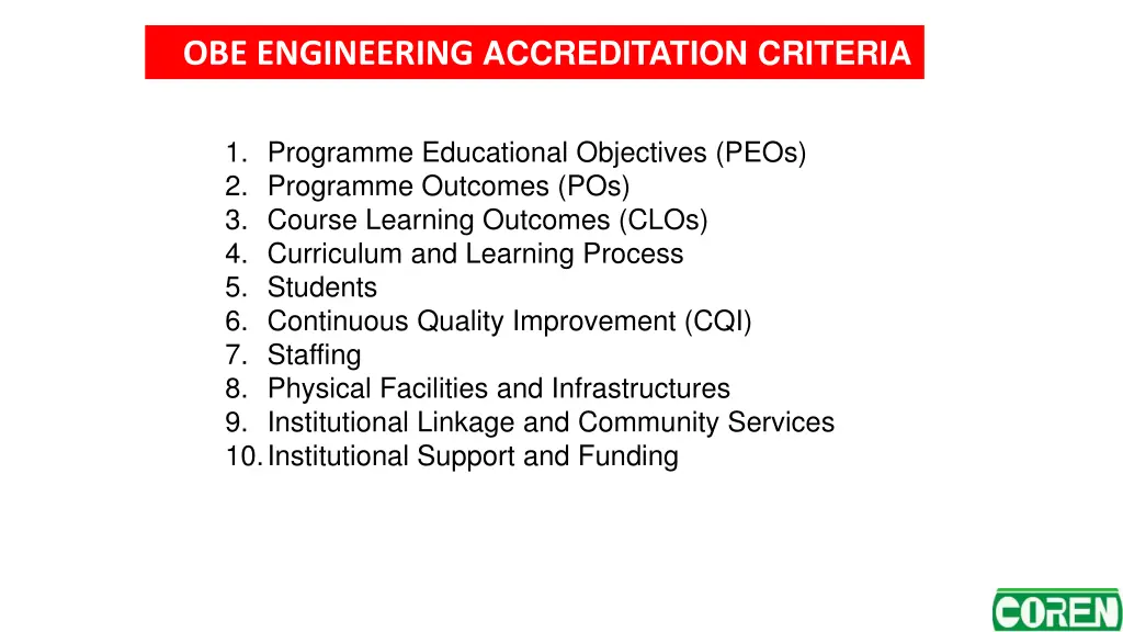 obe engineering accreditation criteria