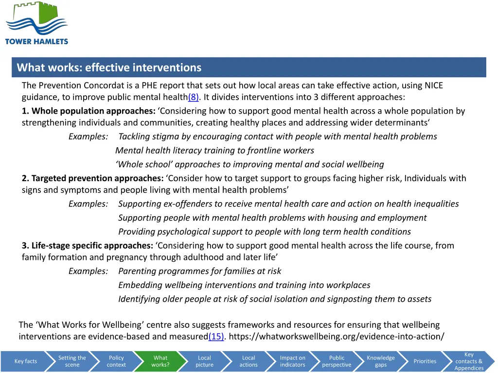 what works effective interventions