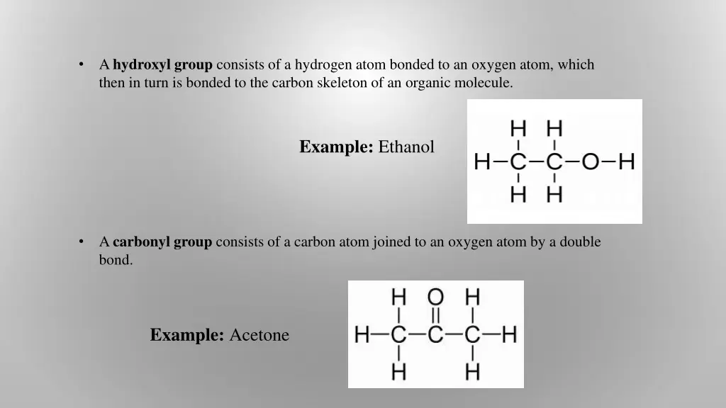 a hydroxyl group consists of a hydrogen atom