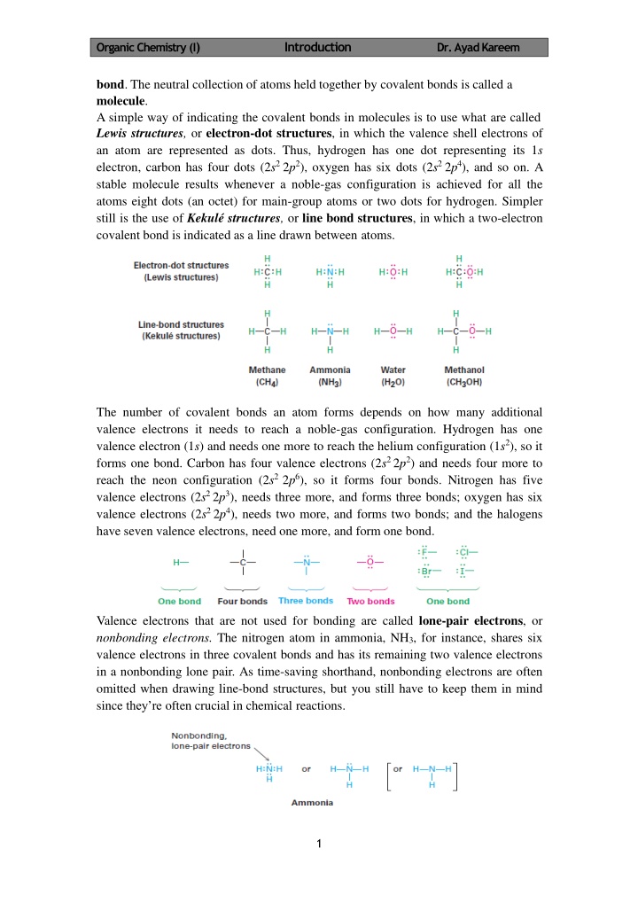 organicchemistry i