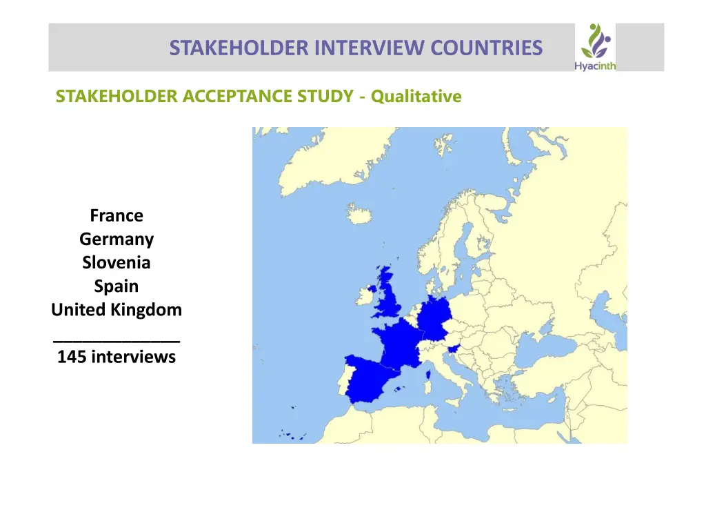 stakeholder interview countries