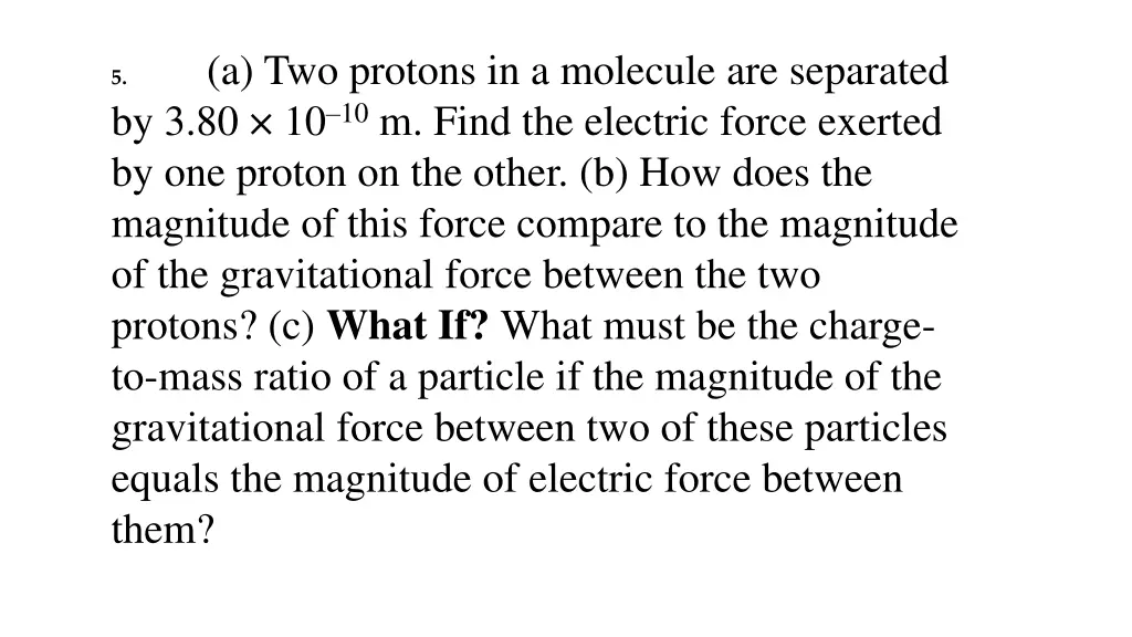 a two protons in a molecule are separated