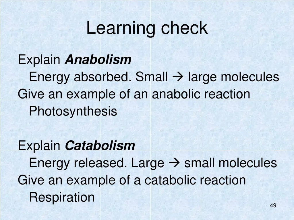 learning check 9