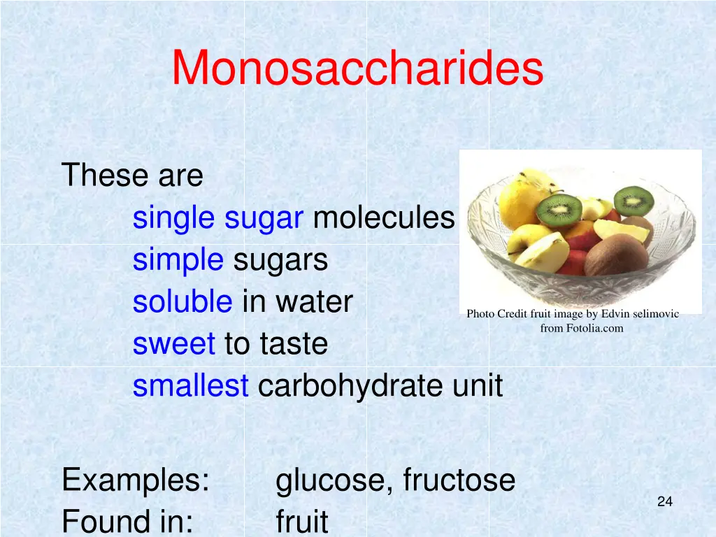 monosaccharides