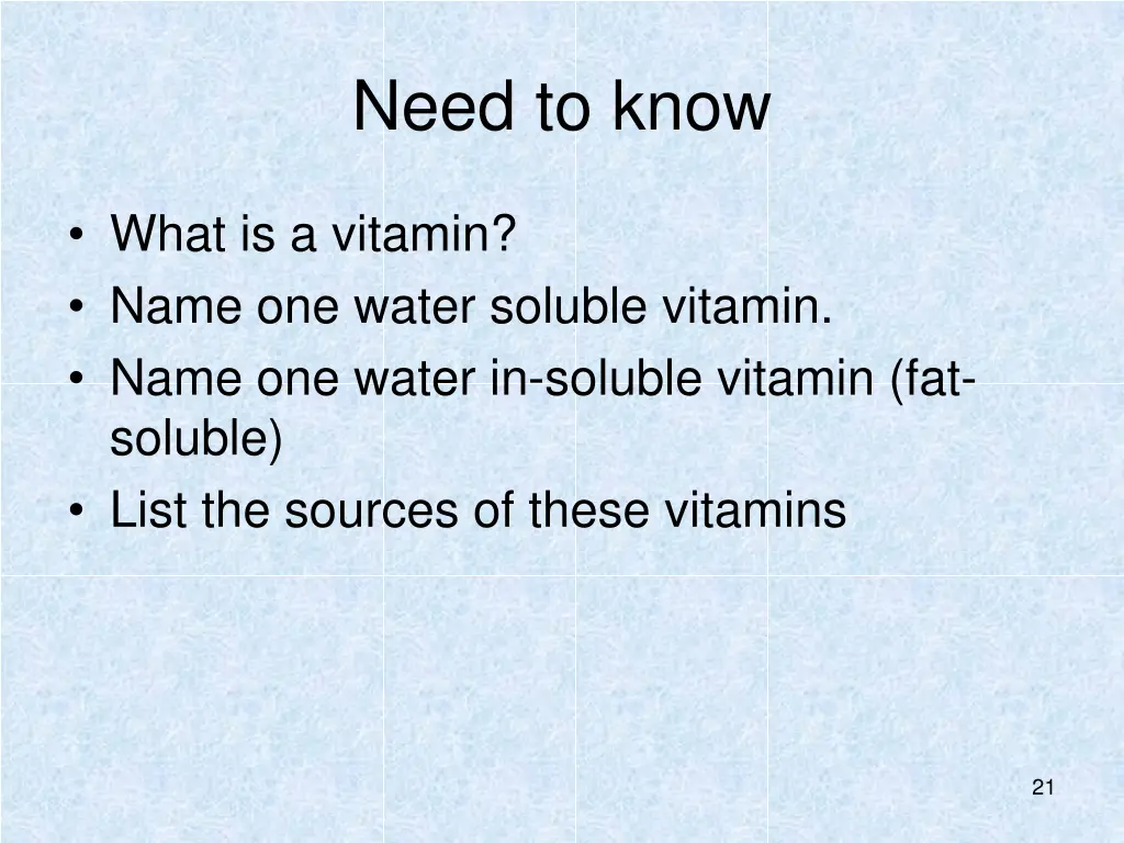 need to know 4