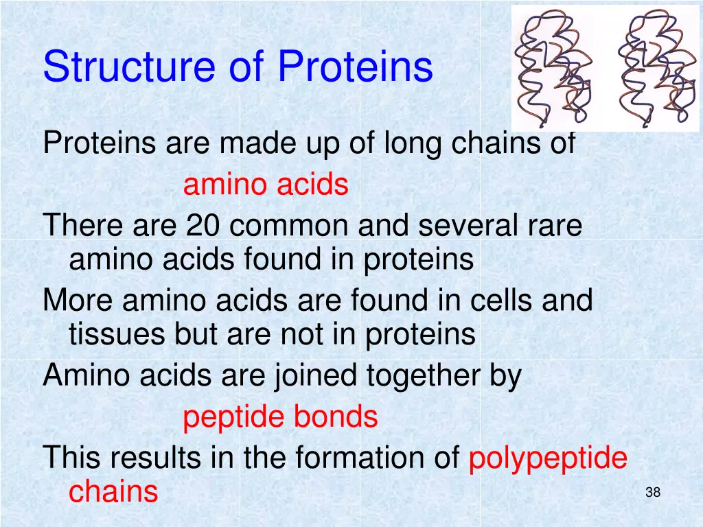 structure of proteins