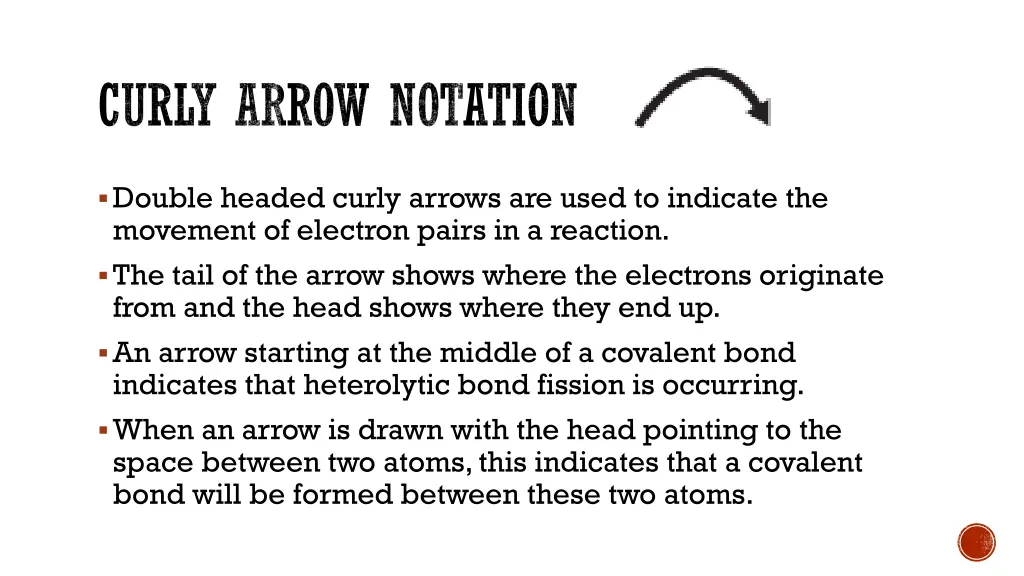 curly arrow notation