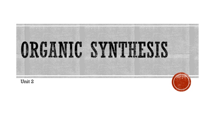 organic synthesis