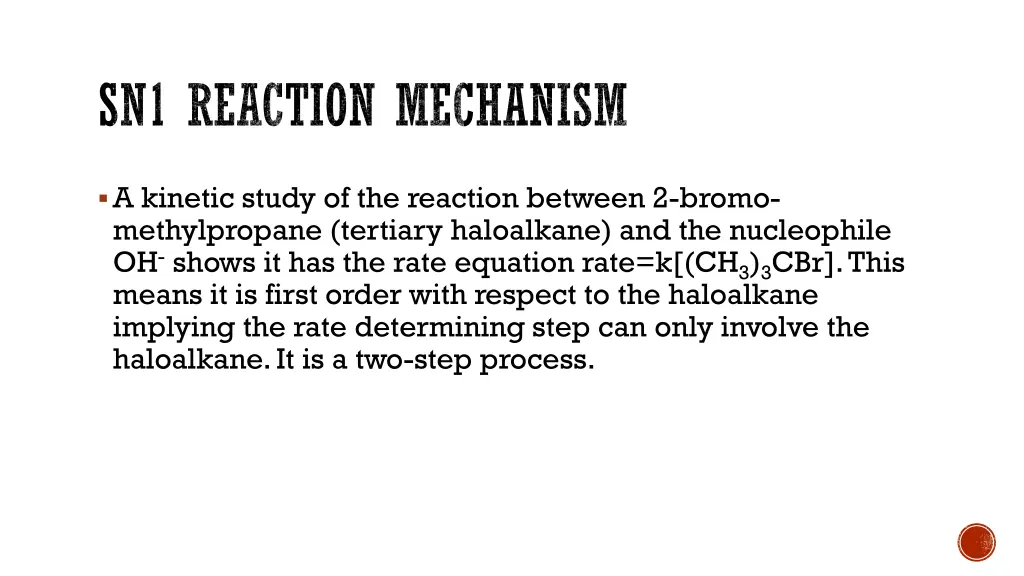 sn1 reaction mechanism