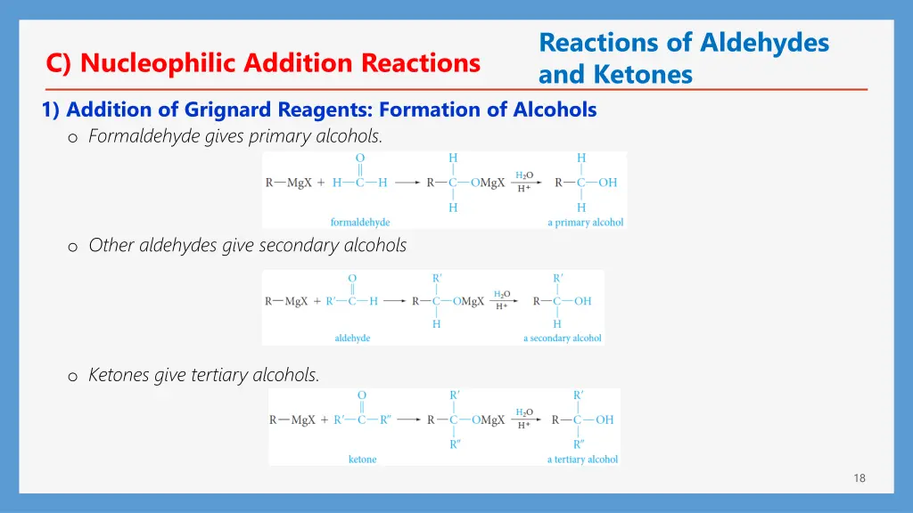 reactions of aldehydes and ketones 3