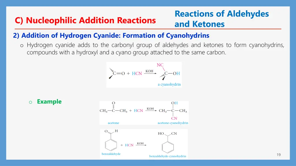 reactions of aldehydes and ketones 4