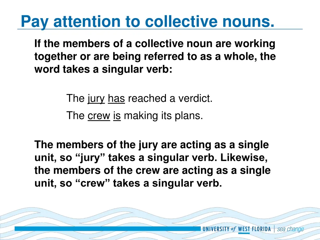 pay attention to collective nouns 1