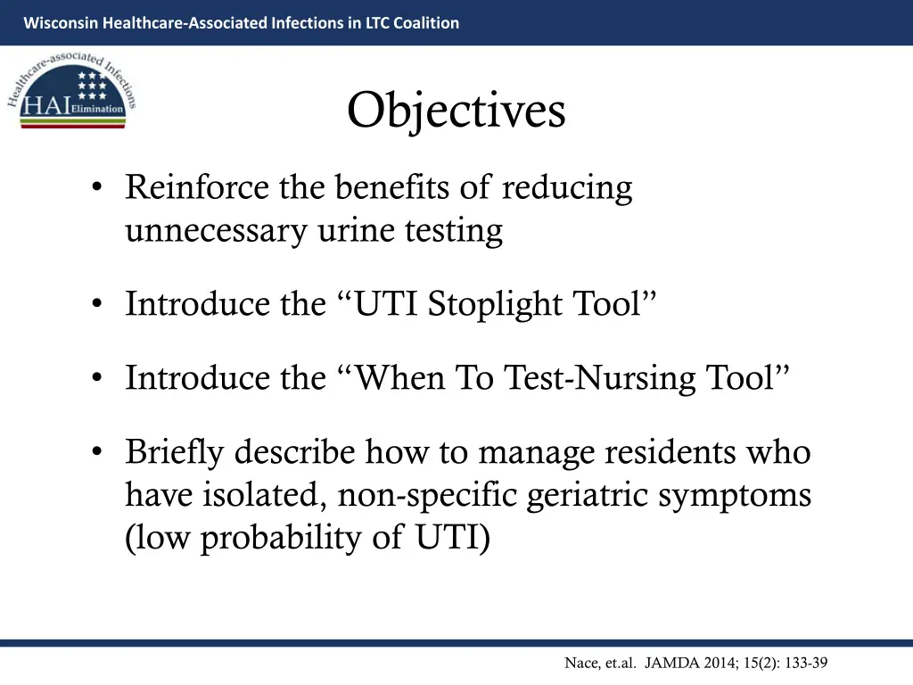 wisconsin healthcare associated infections 2