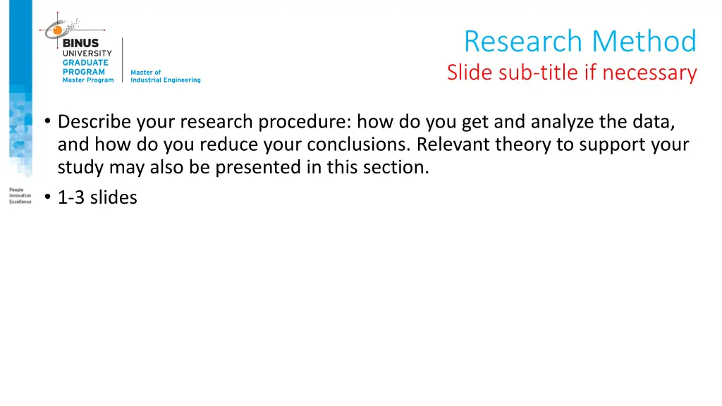 research method slide sub title if necessary