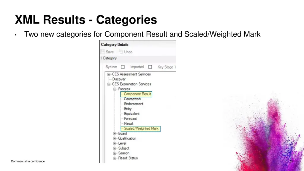 xml results categories 1