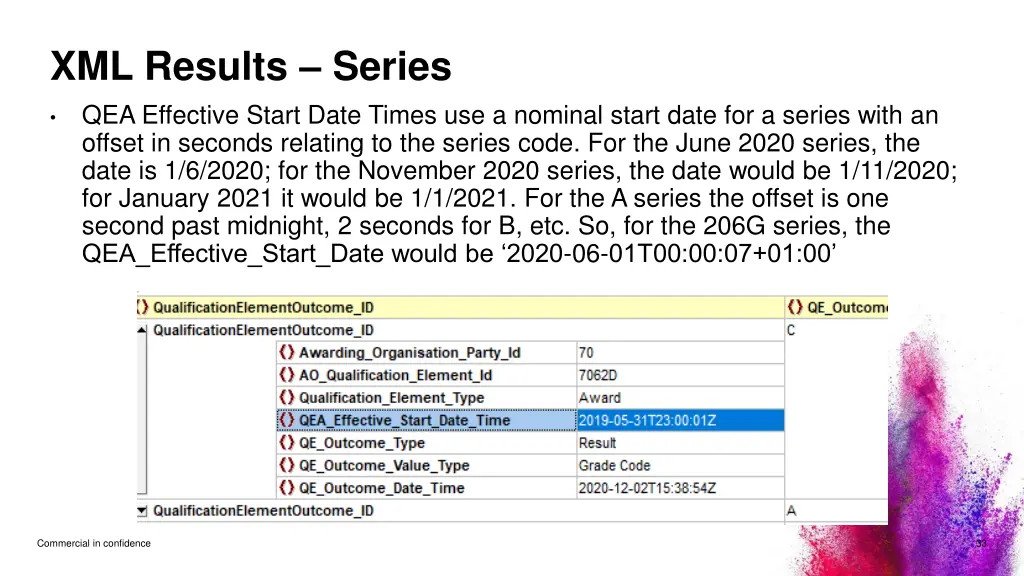 xml results series