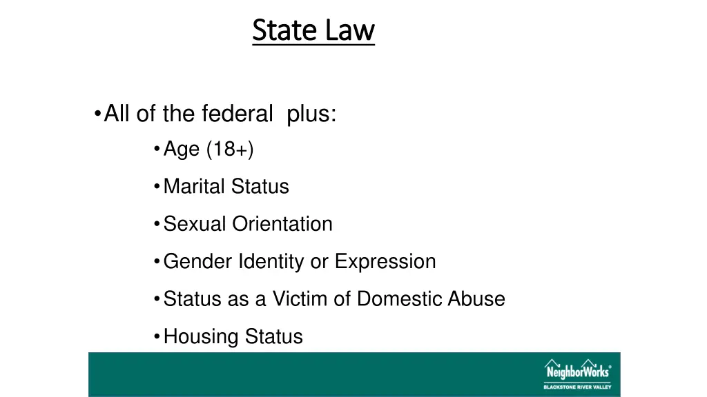 state law state law