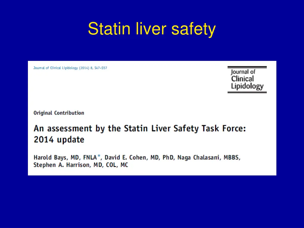 statin liver safety 1