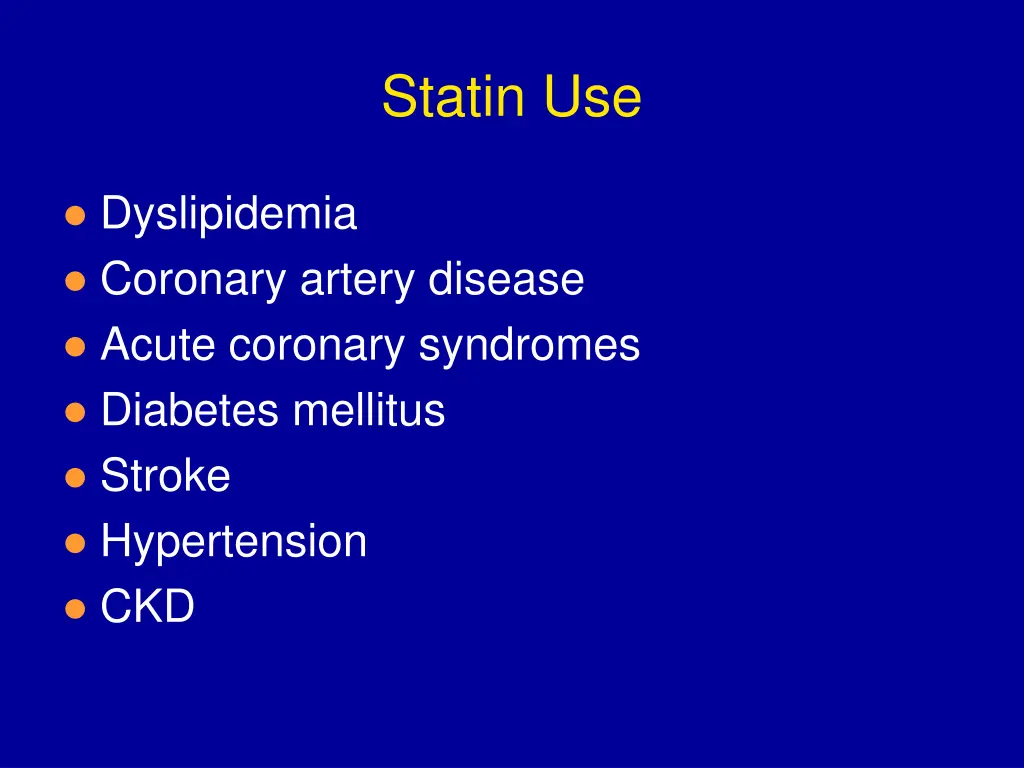 statin use