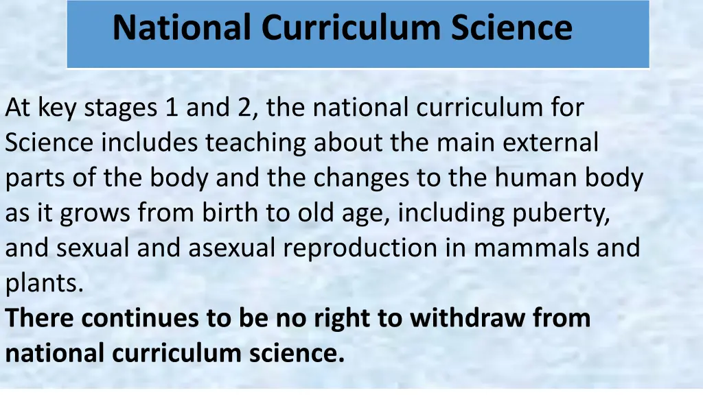 national curriculum science