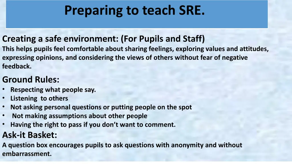 preparing to teach sre