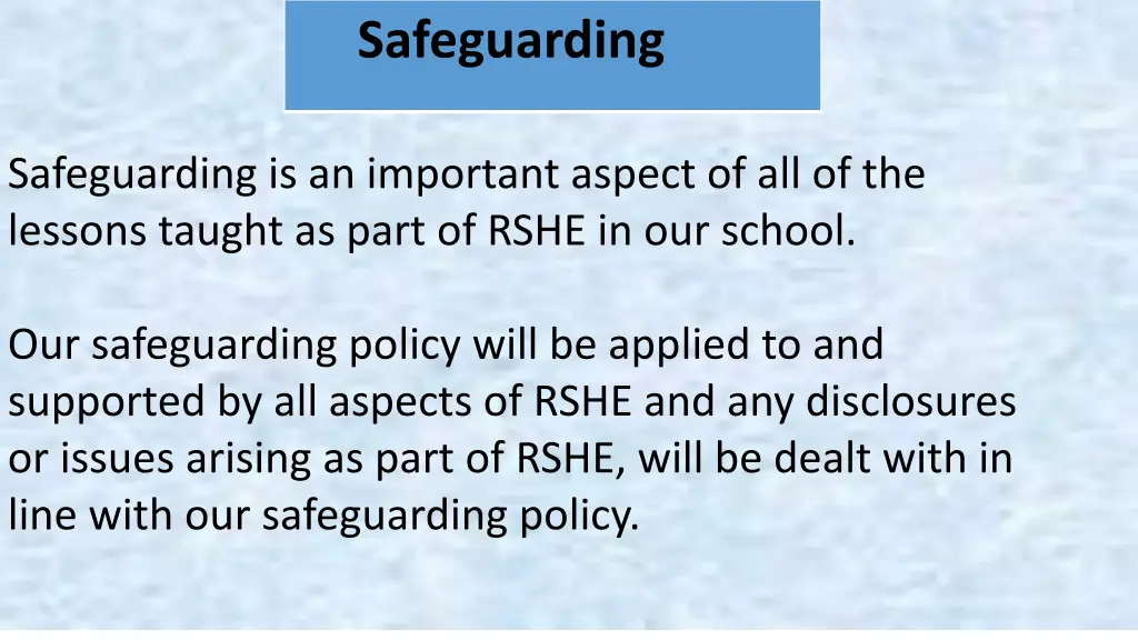 safeguarding